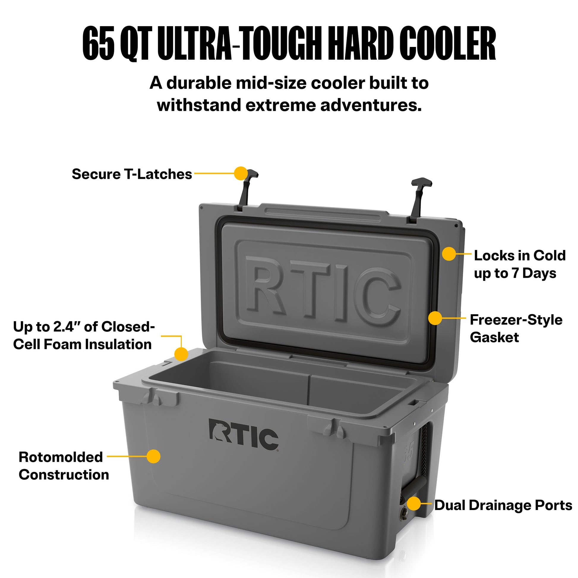 65 QT Ultra-Tough Cooler image 8